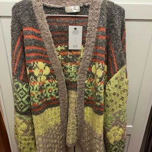 Bubble sleeve cardigan NWT